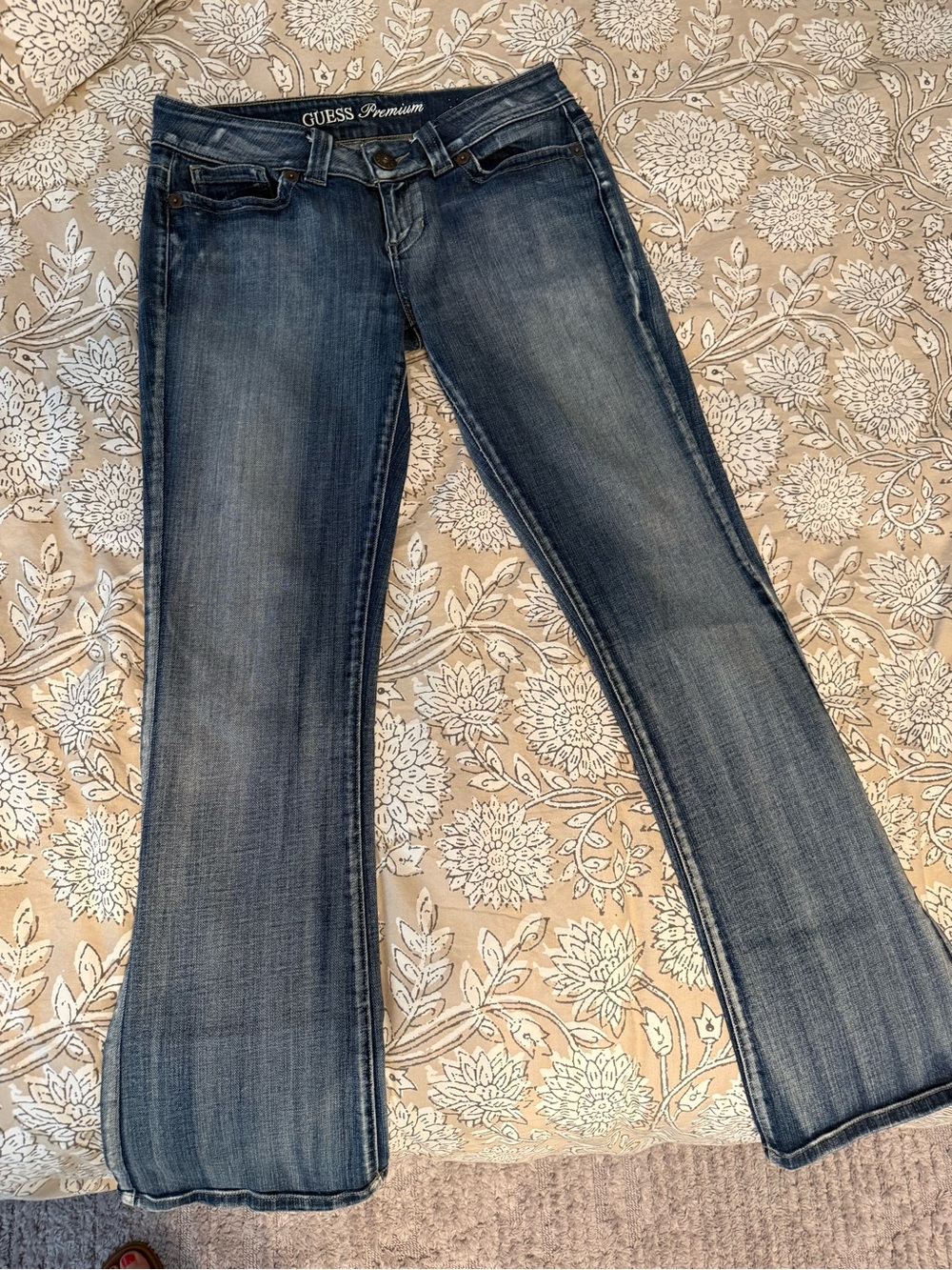 GUESS Women's Medium Blue Flare Jeans